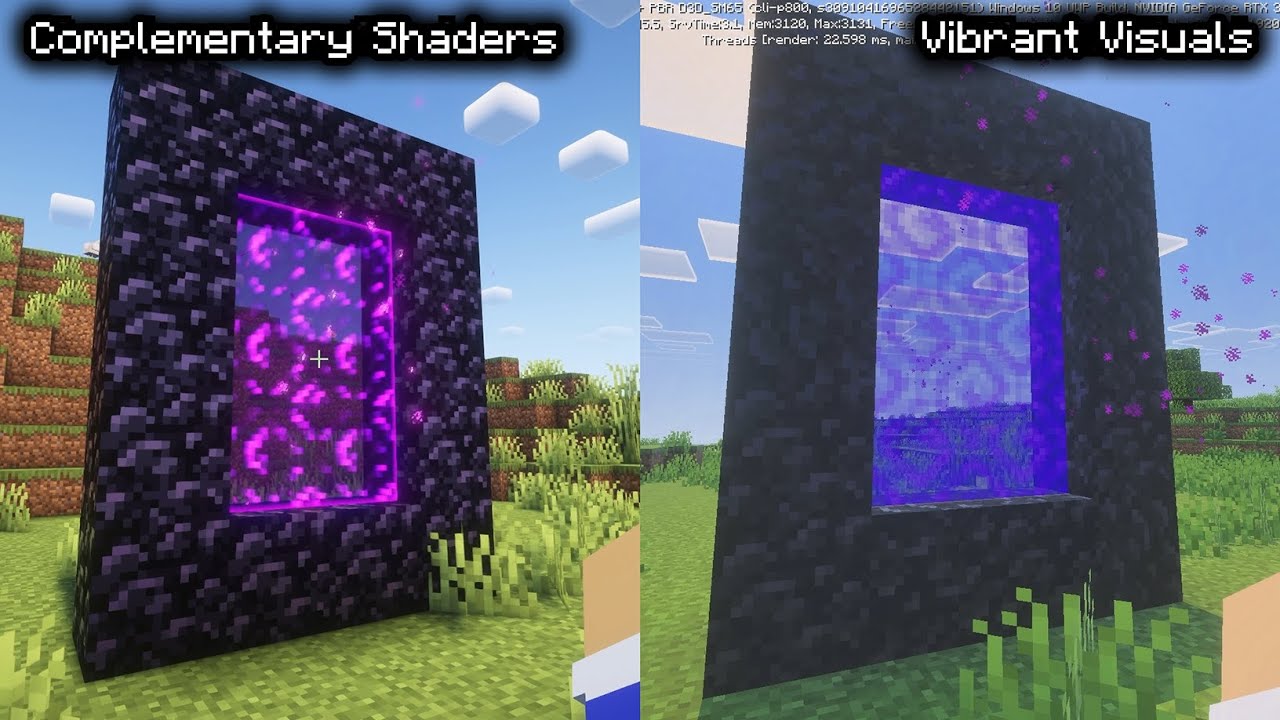 Minecraft - Complementary vs Vibrant Visuals | Graphics Comparison