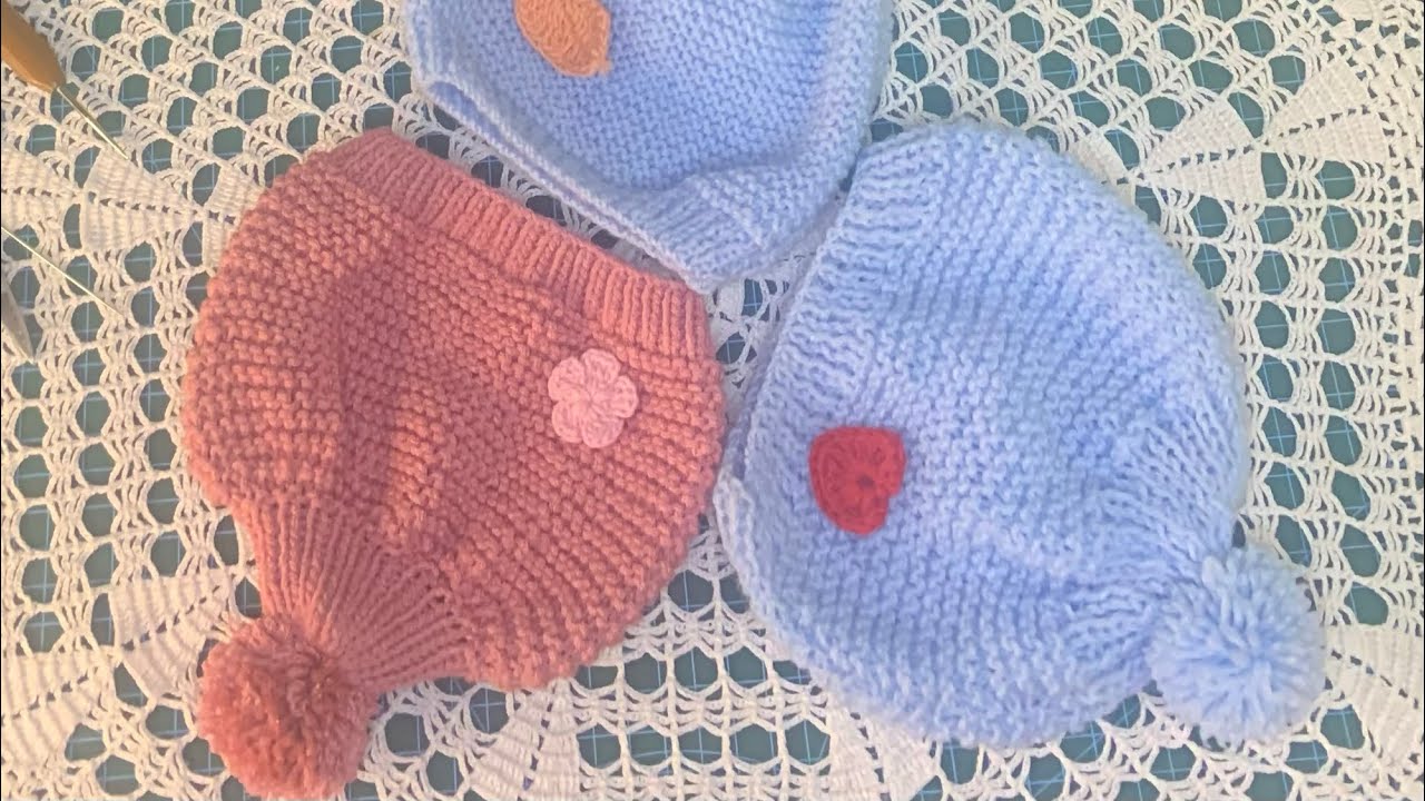 طاقيه بيبي تريكو بسيطه وسهله /  Eeasy Knitting Hat For Baby