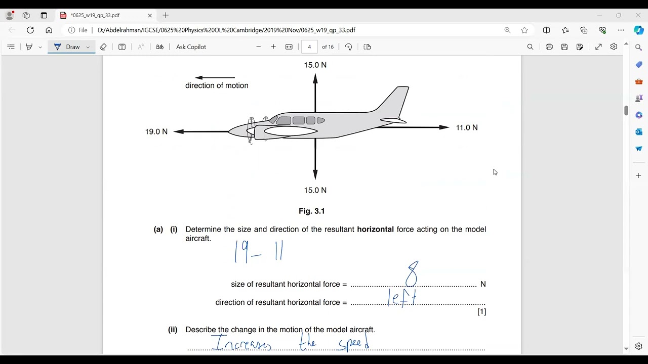 IGCSE Physics 0625/33/O/N/19