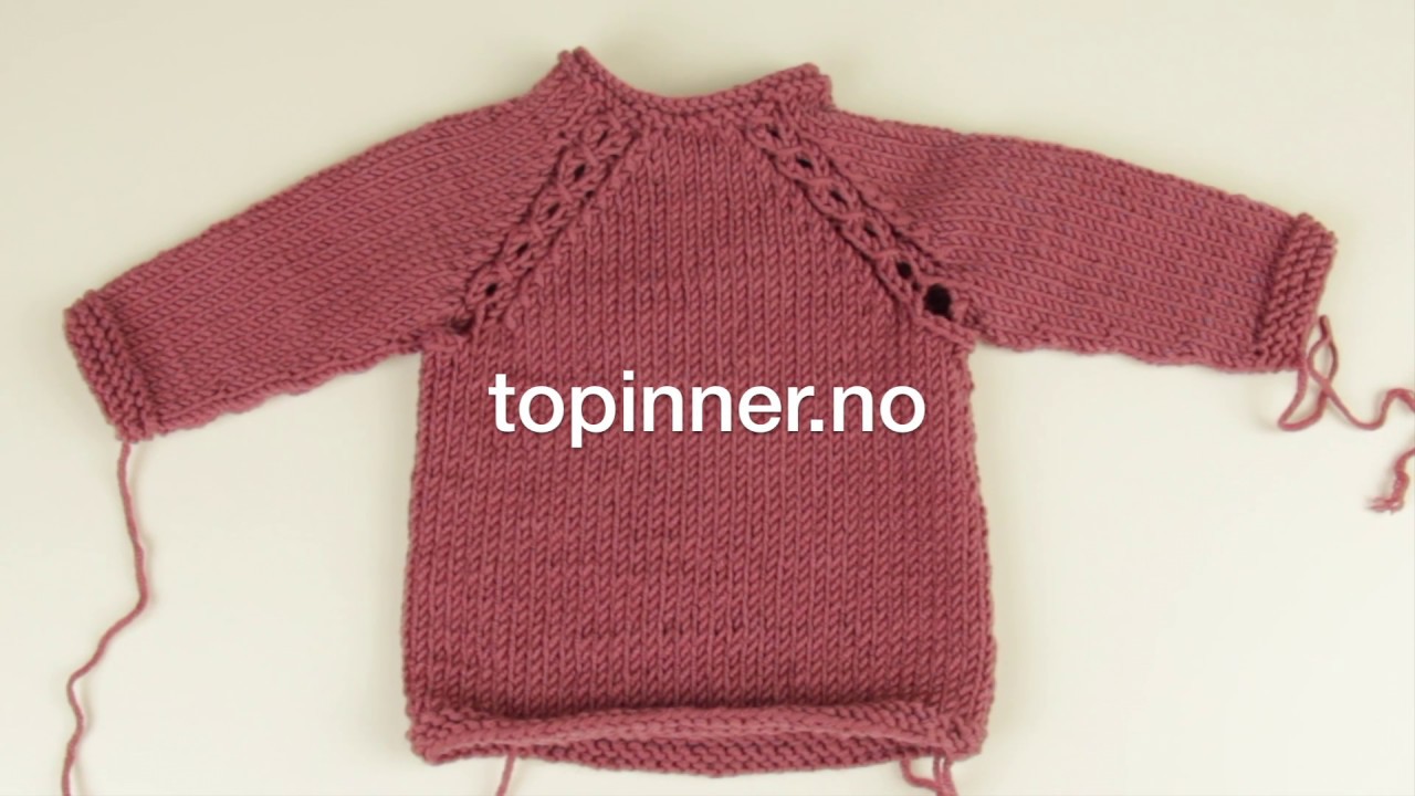 Raglan med falsk flette