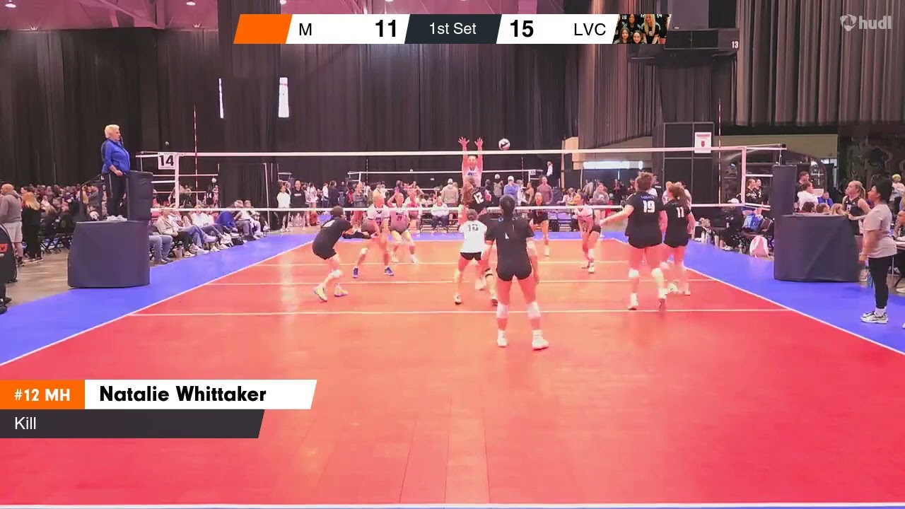 Middle Blocker 4 kills #12 Natalie Whittaker Nike Open #clubvolleyball #middleblocker #volleyball
