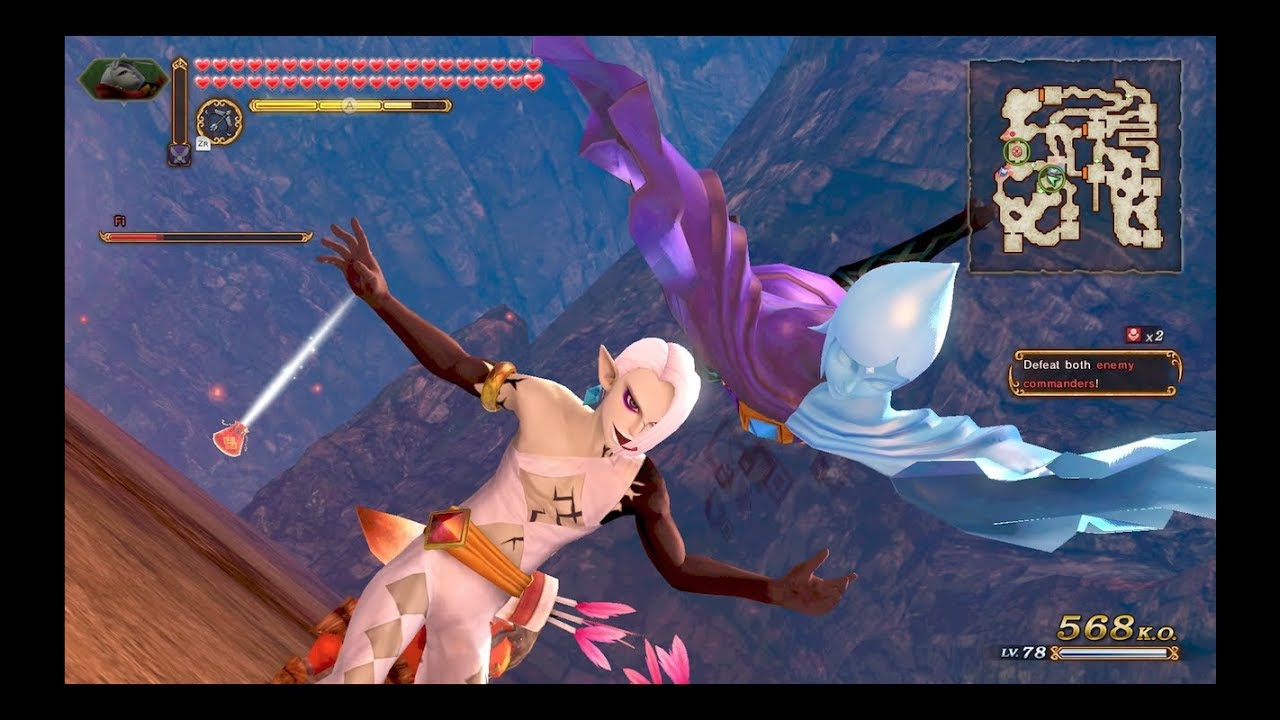 Hyrule Warriors: Definitive Edition - Demon Lord Ghirahim Gameplay - Team Up and Defeat the Enemy
