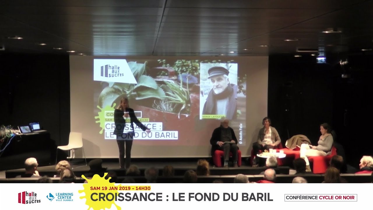Conférence Croissance : le fond du baril avec Serge Latouche