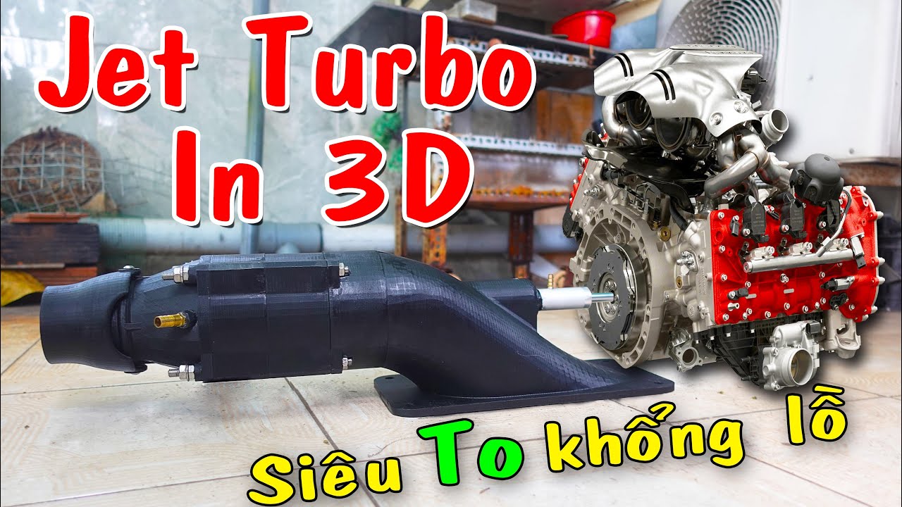 Tự chế động Cơ Turbo jet cho thuyền một nguời lái