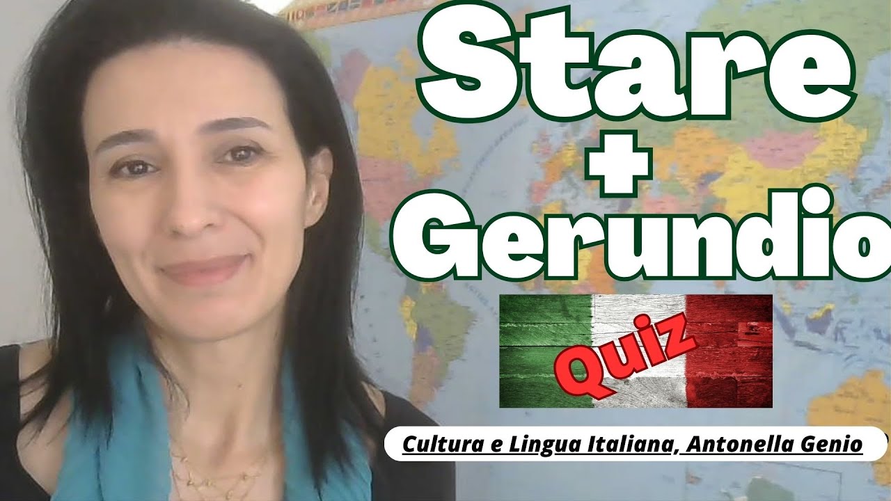 Periphrastic Construction: STARE +GERUNDIO /SPIEGAZIONE e QUIZ/Learn Italian grammar