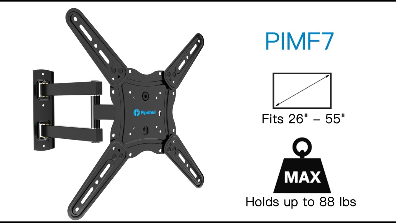Pipishell PIMF7 Full Motion TV Wall Mount | Your Reliable TV Companion
