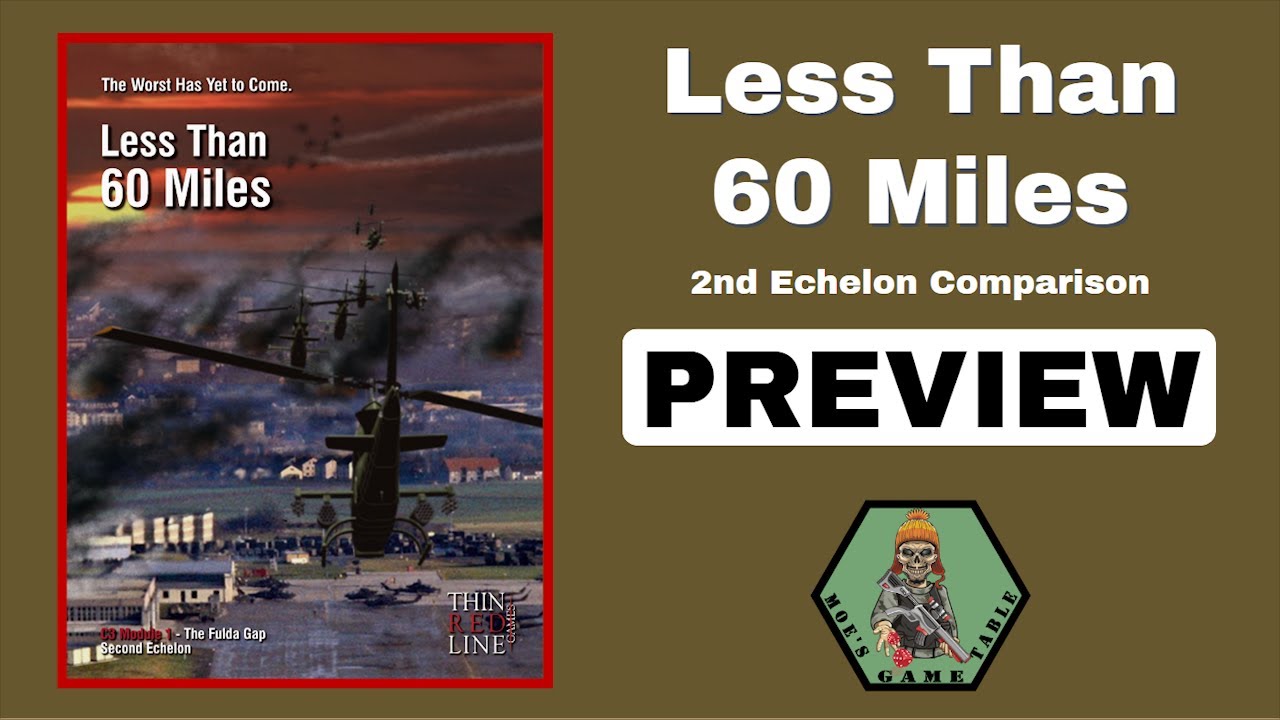 Less Than 60 Miles 2nd Echelon from Thin Red Line Games Preview