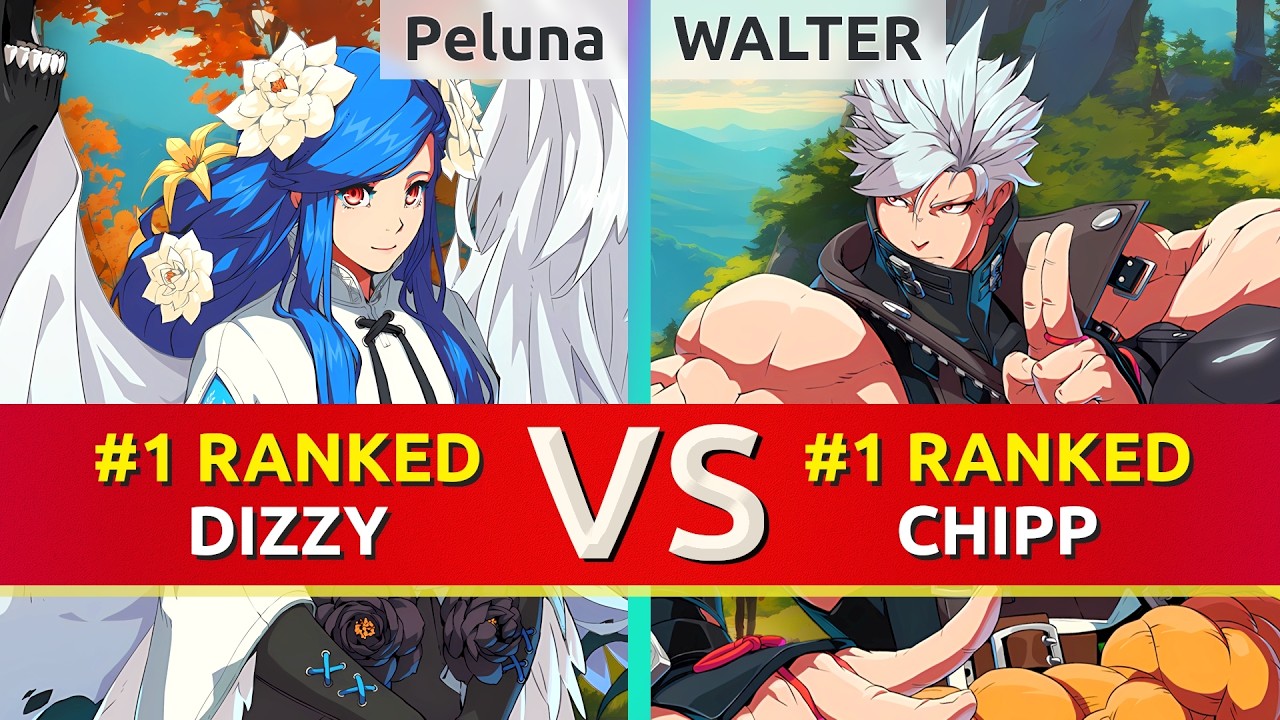 GGST ▰ Peluna (#1 Ranked Dizzy) vs WALTER (#1 Ranked Chipp). High Level Gameplay