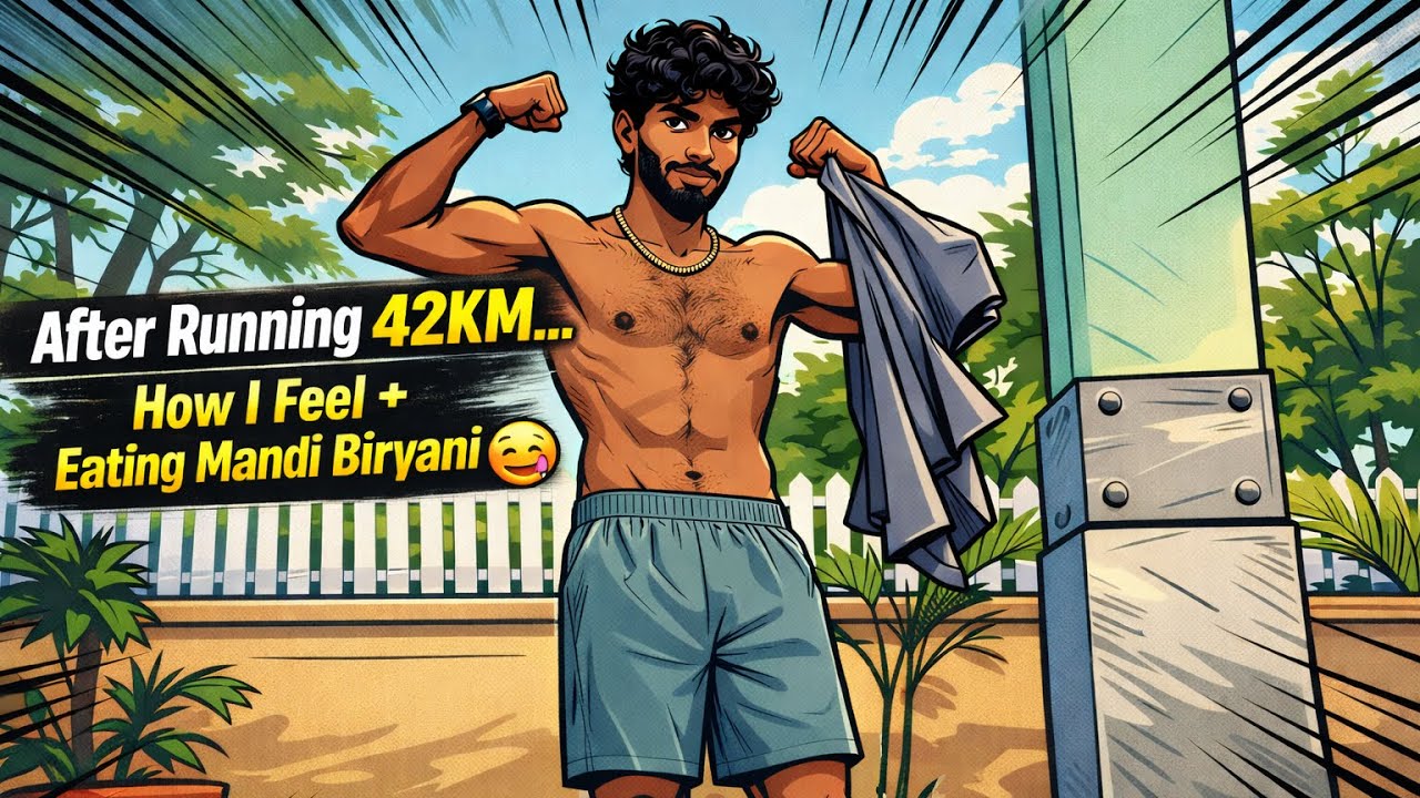 After Running 42KM… How I Feel + Eating Mandi Biryani 😋