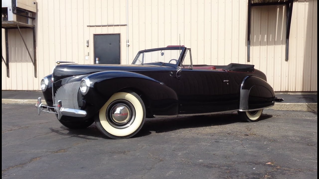 1940 Lincoln Zephyr V-12 V12 Convertible in Black on My Car Story with Lou Costabile