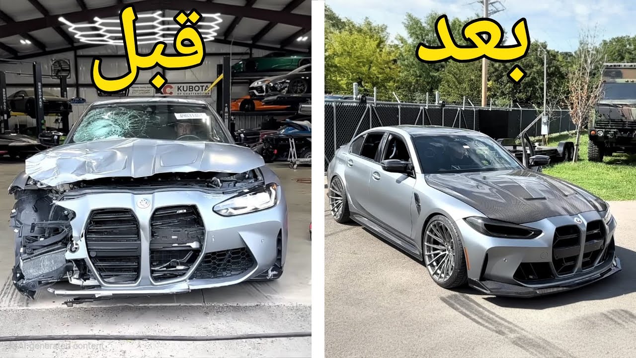 Ремонт BMW после аварии в Германии | BMW M3 G80 2023 года