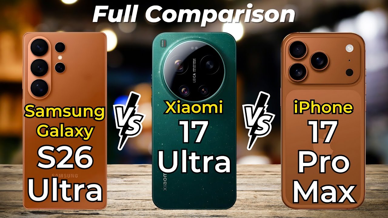 Samsung Galaxy S26 Ultra vs Xiaomi 17 Ultra vs iPhone 17 Pro Max 🔥 Full Specs Comparison