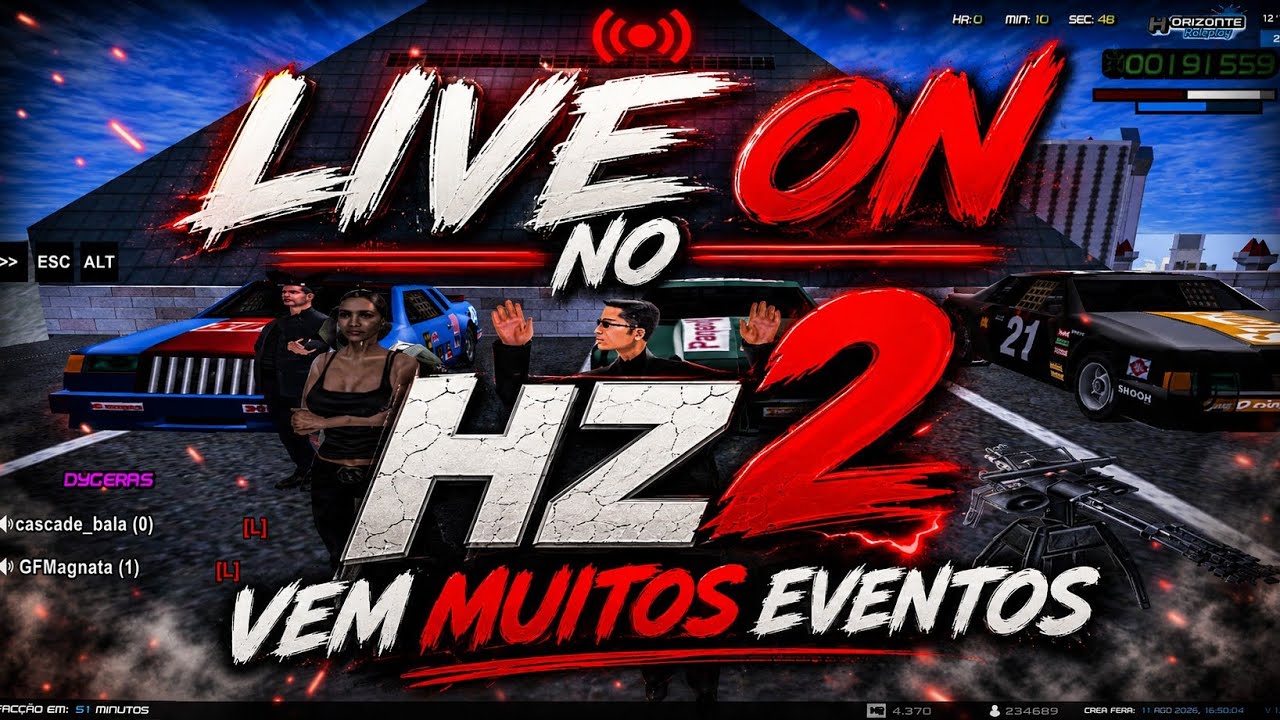 LIVE ON HZ 2 VEM MUITOS EVENTOS DE VOLTA A CASA BROTA
