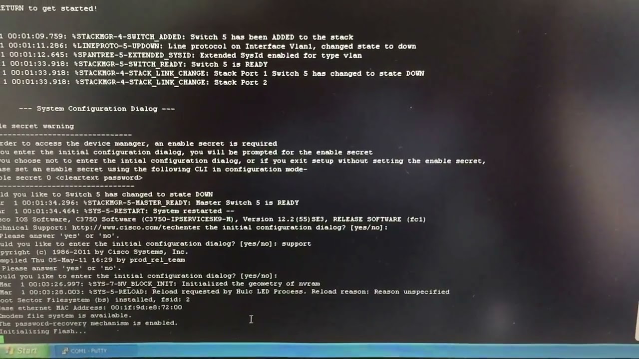 Как сбросить все настройки на коммутаторах CISCO.