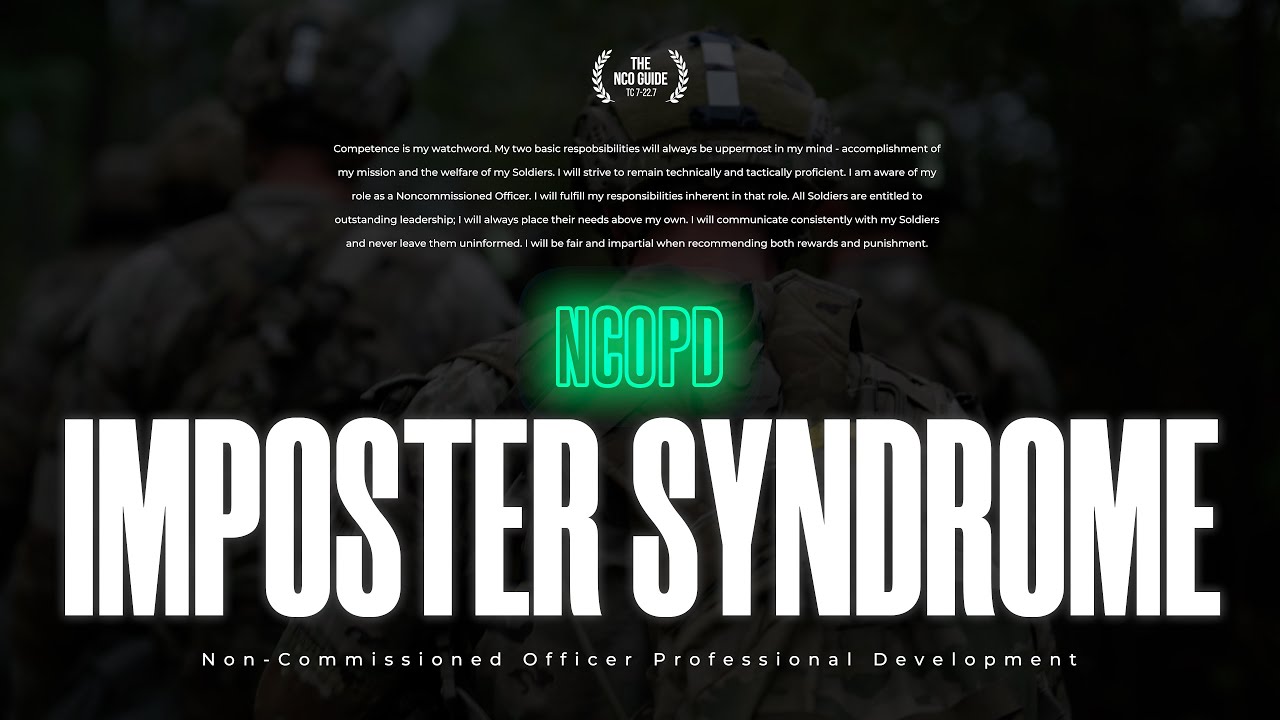 Overcoming Imposter Syndrome | NCOPD (4K)