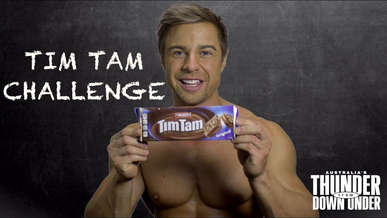 Tim Tam Challenge with Australia's Thunder From Down Under