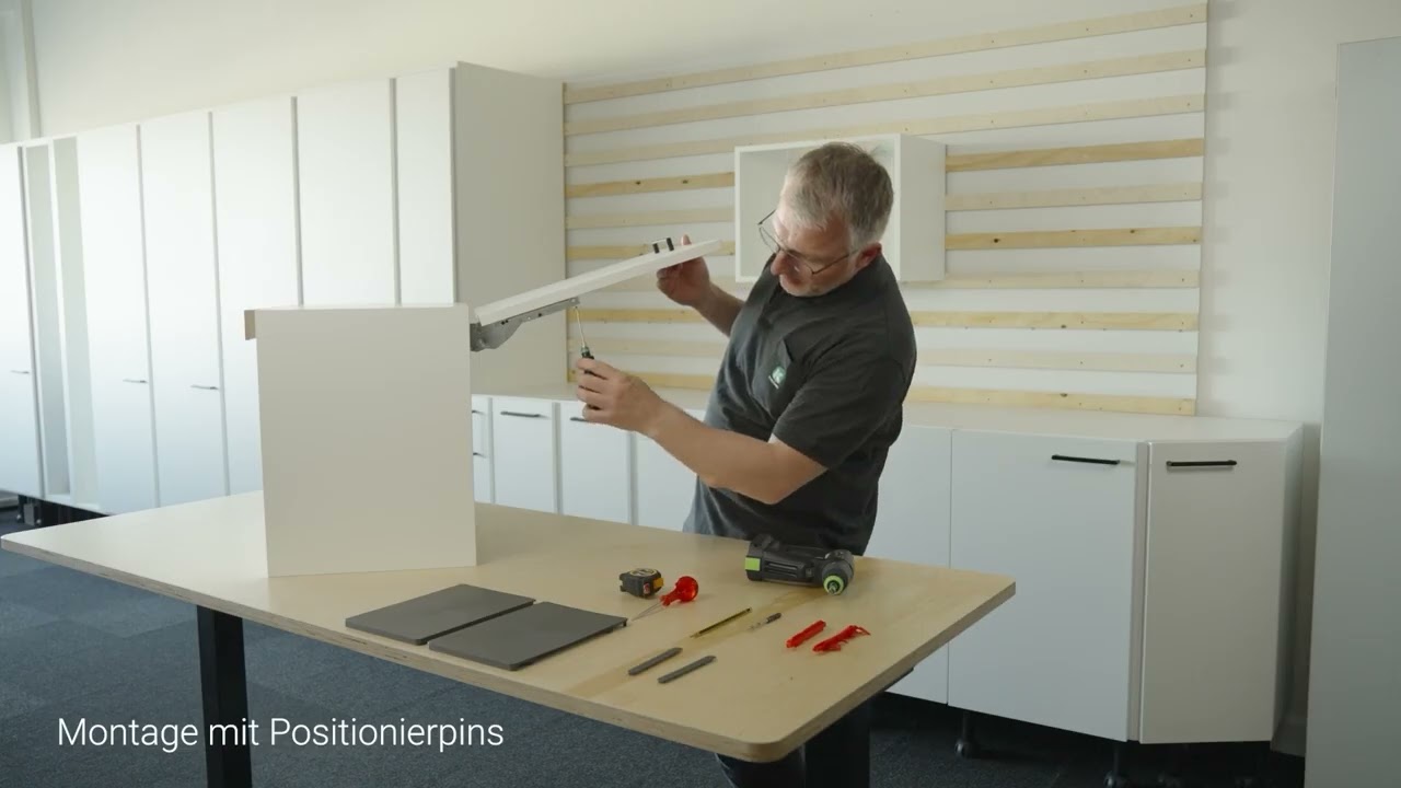 FREEslim flap – Montage mit Positionierpins