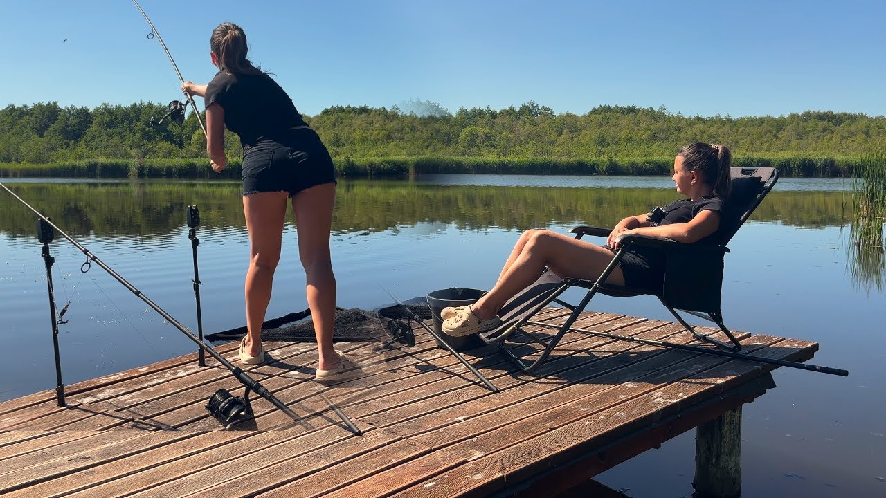 Girl Fishing Alone🎣Сooking | Solo Сamping | Relaxing Sounds of Nature ASMR ⛺#outdoors #fishing #carp