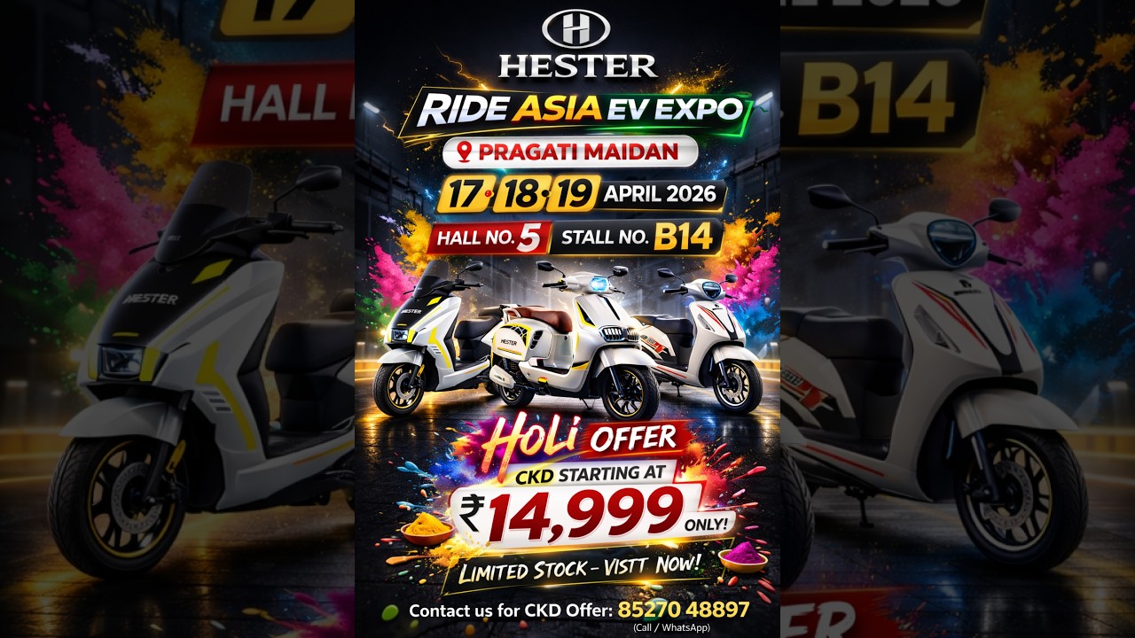Ride Asia EV Expo 2026 🚀 - HESTER ELECTRIC VEHICLES
