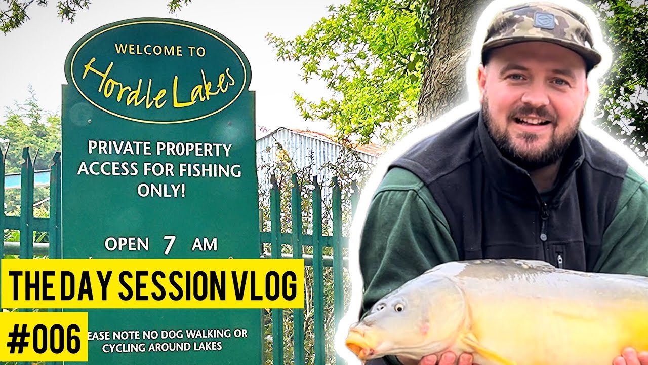 A BEAUTIFUL carp lives at Hordle Lakes! | The Day Session Vlog #006