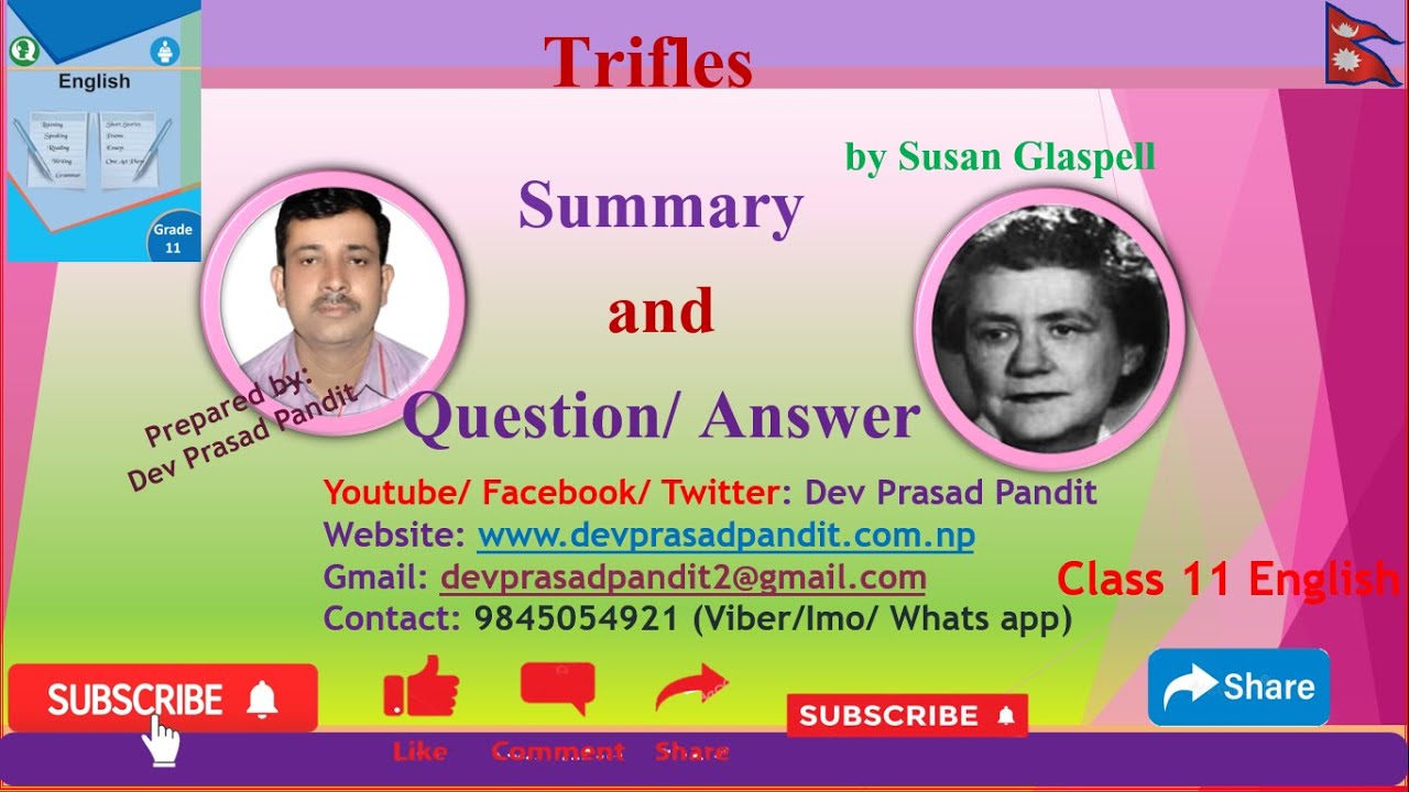 Trifles Summary in Nepali