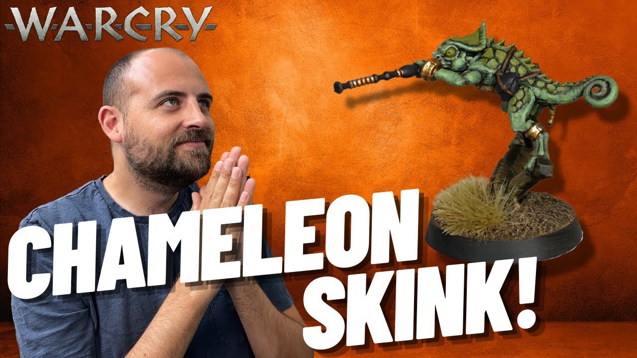How to Paint a Chameleon Skink from Warcry: Sundered Fate! New Seraphon models! Quick and Easy!