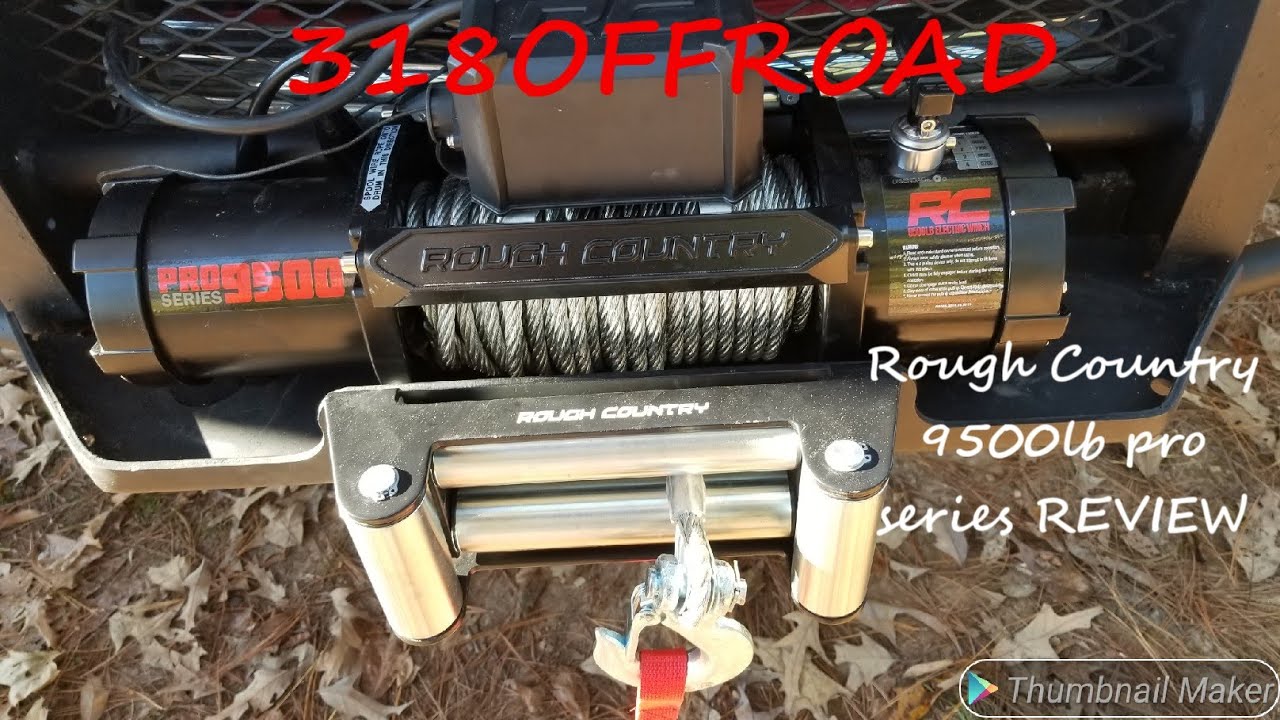 Rough Country 9500lb pro series winch review.
