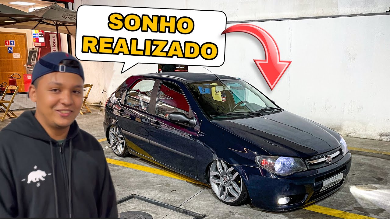 SONHO DO  PRIMEIRO CARRO REALIZADO E LOGO LAN&Ccedil;OU O PALIO REBAIXADO 😍