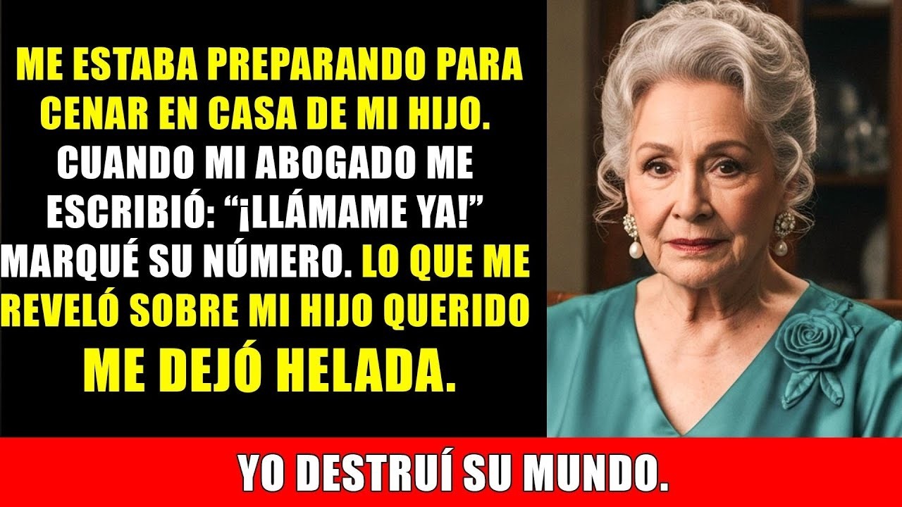 Mi abogado me urgió  “¡Llámame ya!” Me reveló la verdad impactante sobre mi hijo