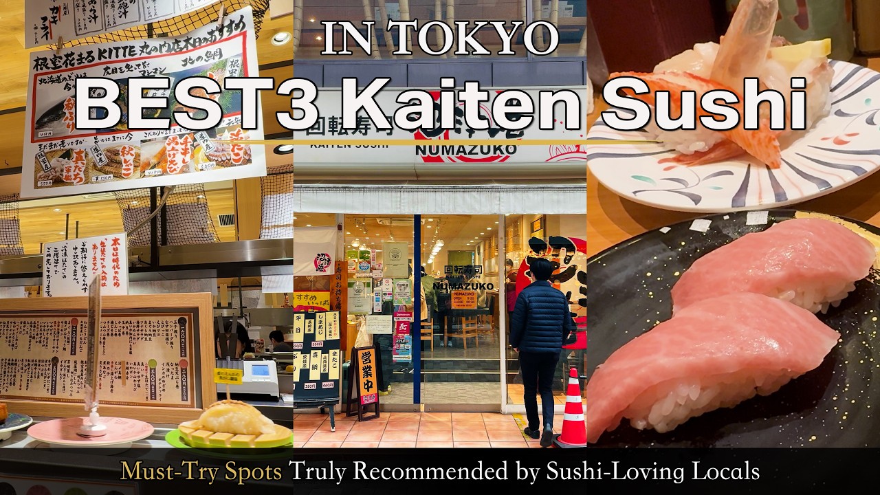 Tokyo’s Best Affordable Kaiten Sushi — Top 3 for 2026 🍣 | Locals Recommend | Japan Vlog