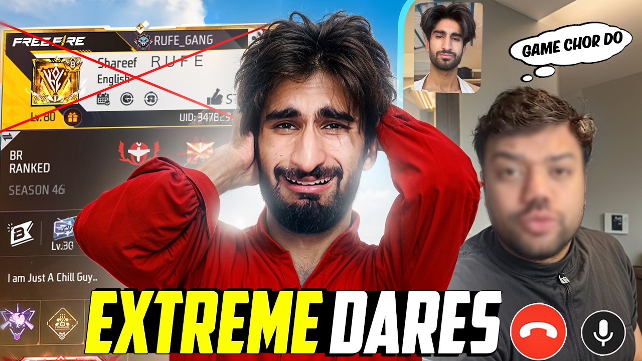 Big Free Fire YouTubers 🤯 Control My Game + Life - Extreme Dares