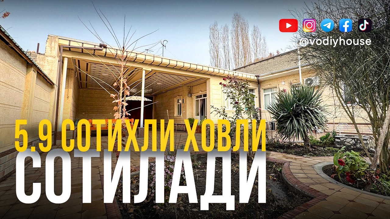 Фарғона шаҳар, Комсомольск Проезд Маҳмуд Қошғарий кўчасида 5.9 сотих ховли сотилади