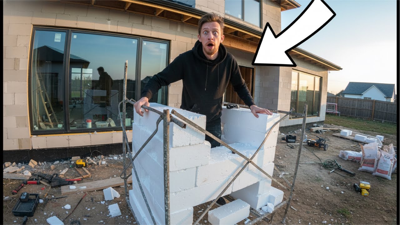 Satisfying Construction Work POV 🏗️ House Facade ASMR
