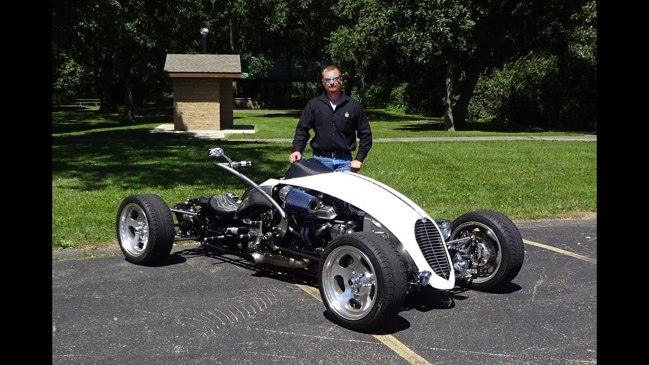 2009 Brimstone Quadracycle with Engine Start Up & We Take a Ride on My Car Story with Lou Costabile