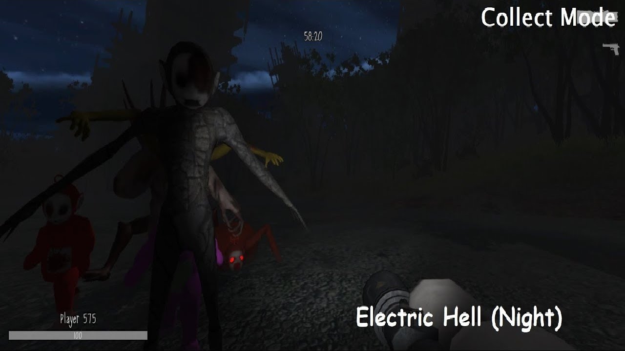 Slendytubbies 3: Awakening - Collect Mode | Electric Hell (Night)