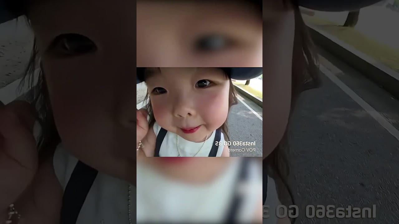 Ils ont mis une cam&eacute;ra sur la t&ecirc;te de cette petite fille ❤️