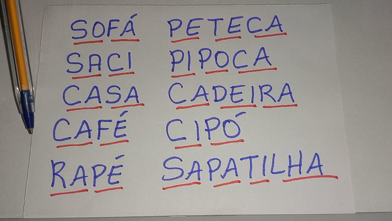 VAMOS LER PALAVRAS MEU POBRE..