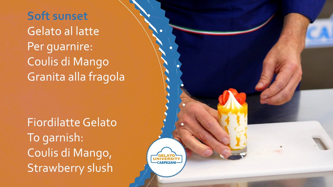 Gelato Buzz - Recipe - Soft sunset gelato