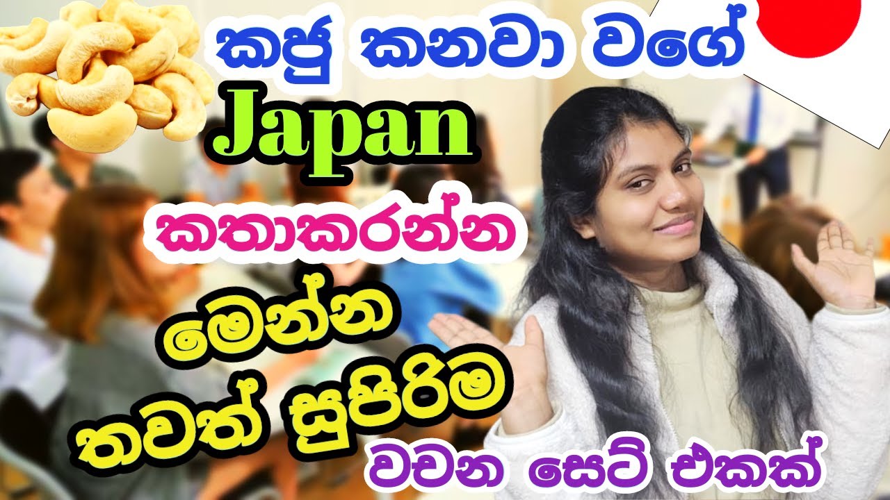 The Super🤩Words for Spoken Japanese|ගේමක් නැතුව💪ජපන් කතාකරන්න මෙන්න සුපිරි👍වචන සෙට් එකක්|SinhalaVlog