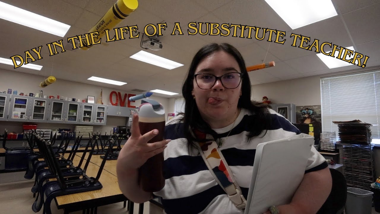 Day in the life of a substitute teacher | art specialist!