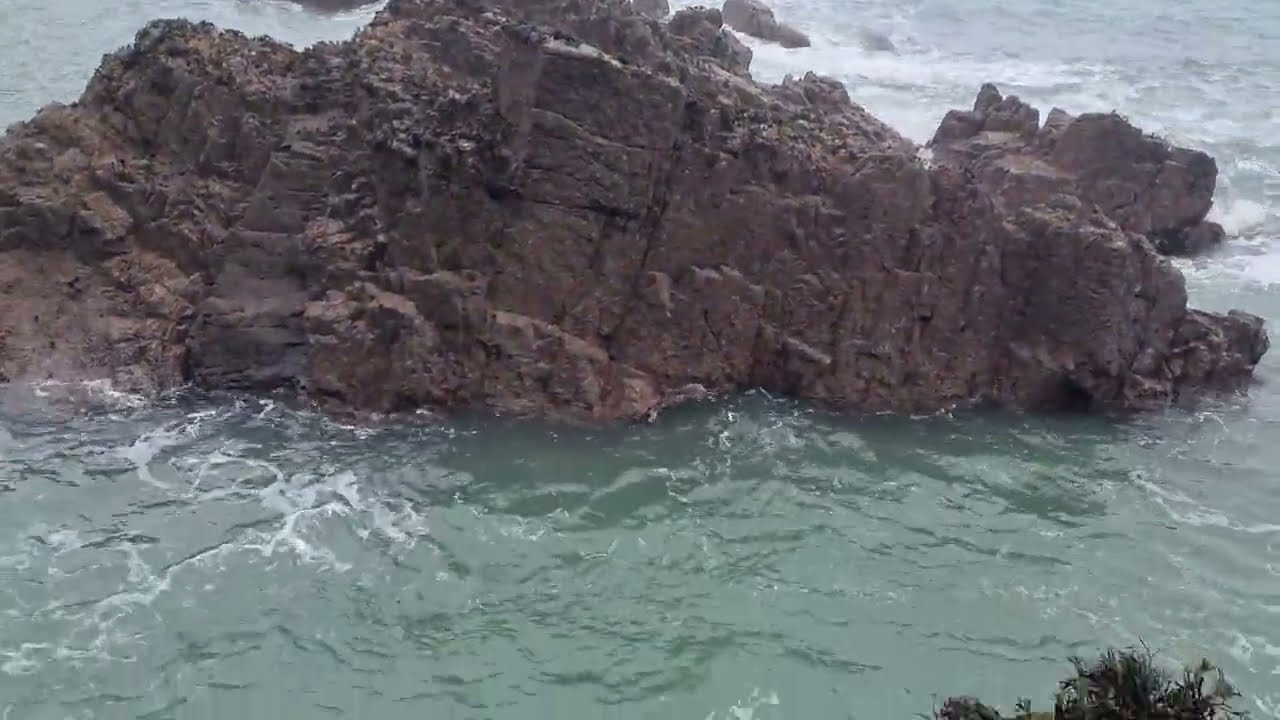 The North Lighthouse on Lundy Island and a walk down to the waters edge