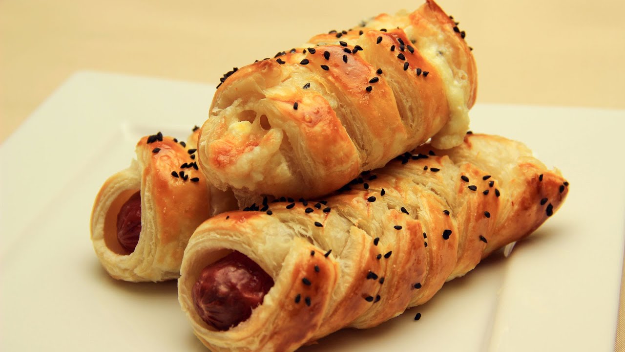 Sausage Puff Rolls Recipe - Knitted Turkish Borek