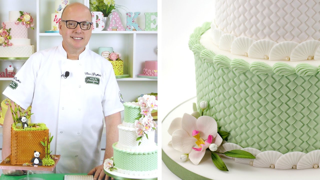 Easy Rattan Basket Weave Effect 🍰 Cake Decorating Tutorial