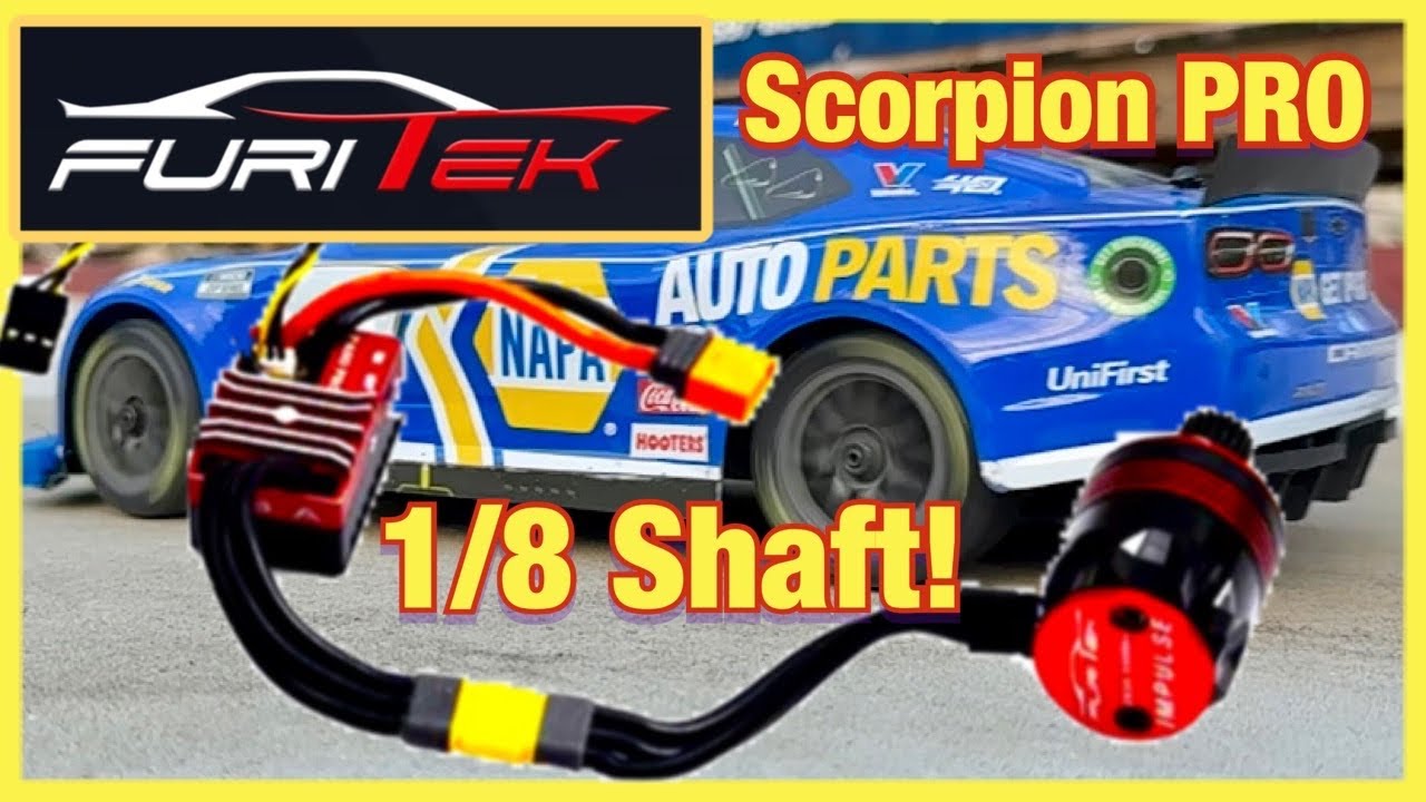 Furitek Scorpion Pro на валу Losi NASCAR 1/8 БОЛЬШЕ НИКАКИХ СЛОМАННЫХ МОТОРОВ!!!