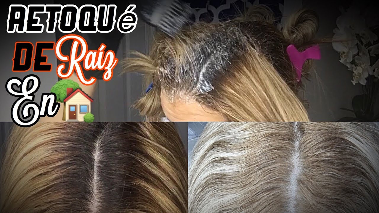 Retoque de Raiz en Casa  Cabello Rubio|Nady