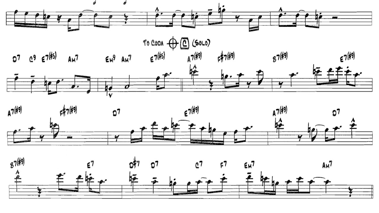 VI. SLAMMIN - Bob Mintzer: 14 Blues & Funk Etudes - For Eb