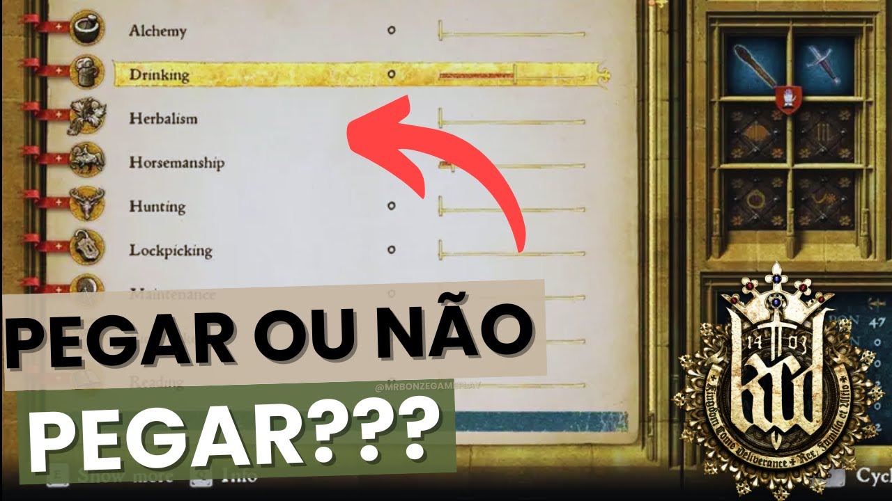 O Guia Definitivo de TODAS as Habilidades no Jogo Kingdom Come Deliverance | Guia Completo