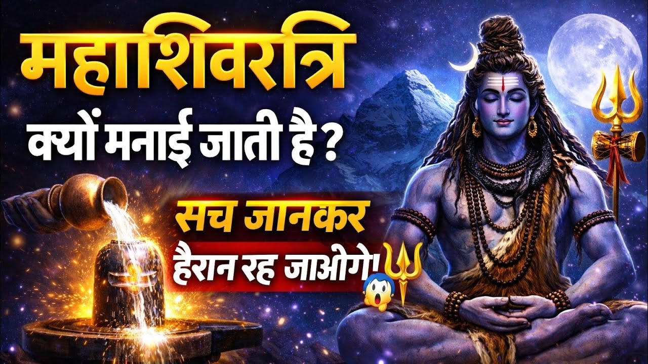 महाशिवरात्रि क्यों मनाई जाती है? सच जानकर हैरान रह जाओगे 🔱#mahashivratri #mahadev #mahakal 