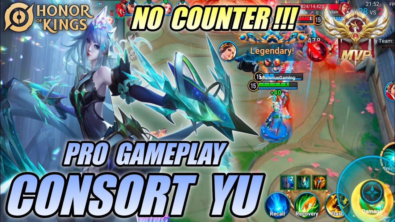 CONSORT YU Best Farm Lane Pro Gameplay | Technique & Strategy 100% BROKEN - Honor of Kings (HOK)