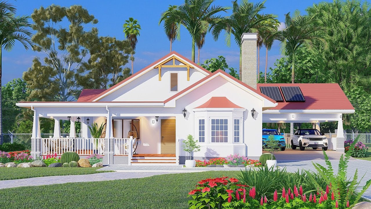 Lovely 3 Bedroom House Design | House plan | With Floor Plan